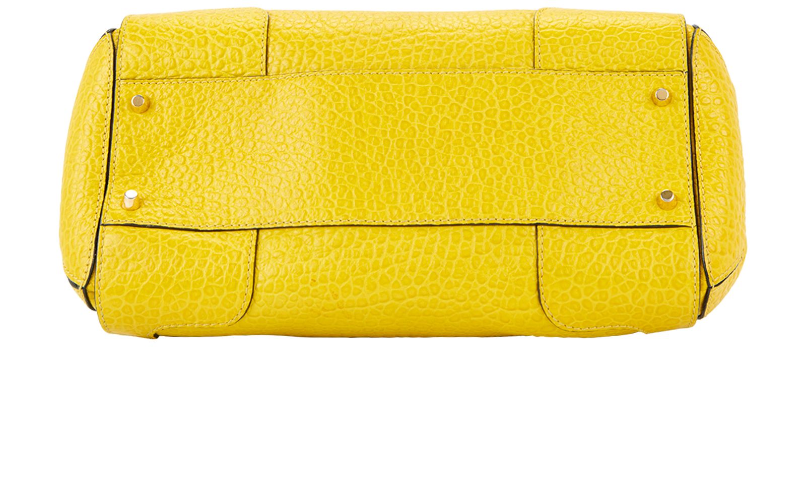 Heritage Small Gladstone Tote, &pound;250, Handbags, Yellow, Leather, Top view